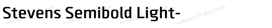Stevens Semibold Light字体转换